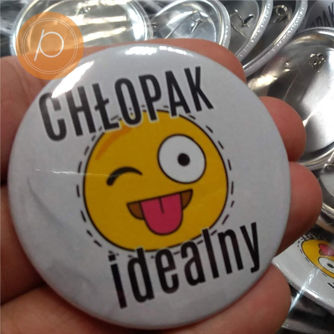 Przypinka okrągła 58mm / agrafka / standard / matt / pakowanie w woreczki